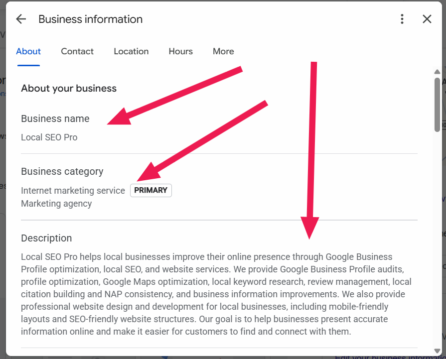 Google Business Profile Optimization